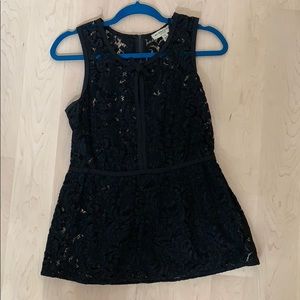 Burberry Lace Peplum Top